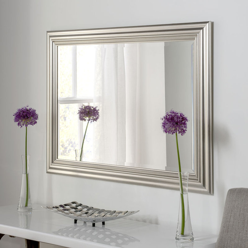 Three Posts Burdick Rectangle Glass Wall Mirror & Reviews Wayfair.co.uk